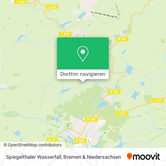 Spiegelthaler Wasserfall Karte