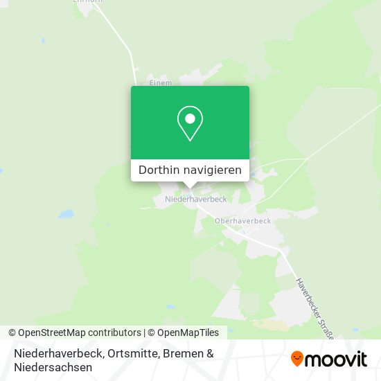 Niederhaverbeck, Ortsmitte Karte