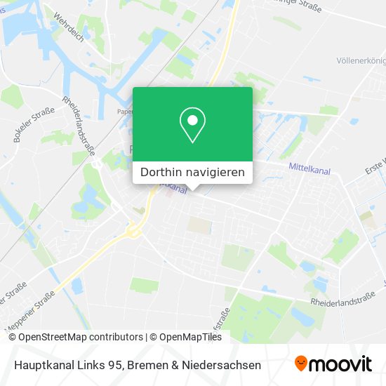Hauptkanal Links 95 Karte