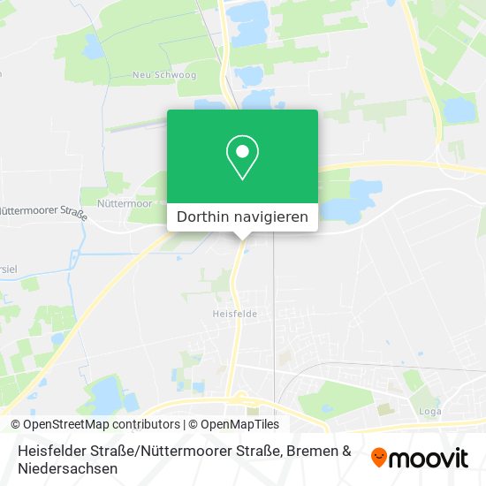 Heisfelder Straße / Nüttermoorer Straße Karte