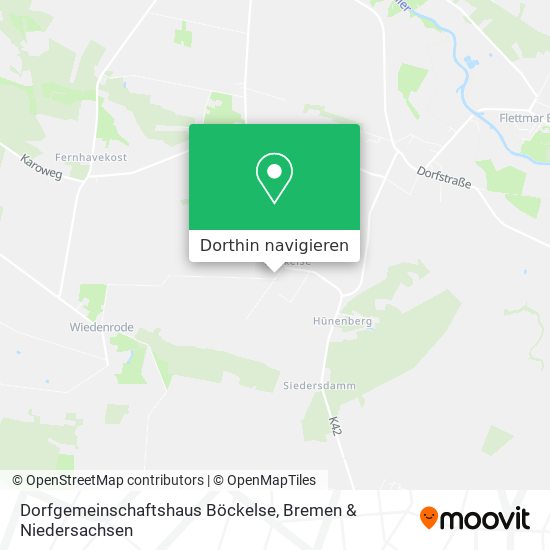 Dorfgemeinschaftshaus Böckelse Karte