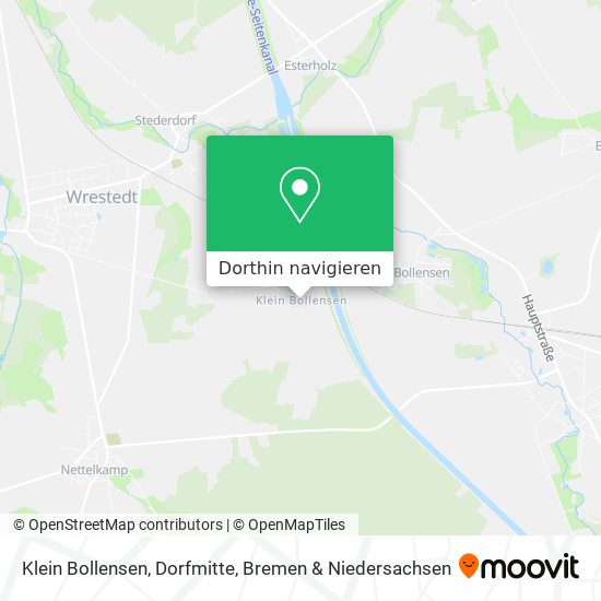 Klein Bollensen, Dorfmitte Karte