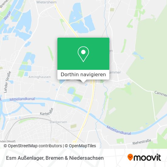 Esm Außenlager Karte