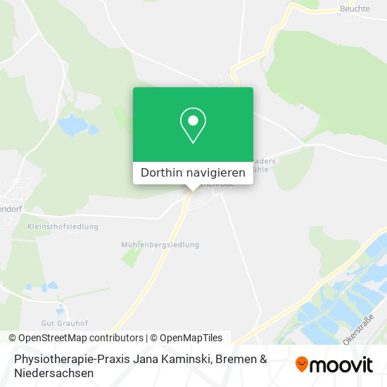 Physiotherapie-Praxis Jana Kaminski Karte