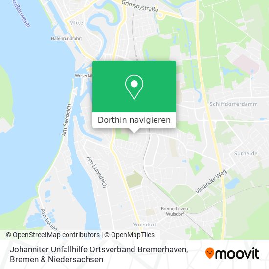 Johanniter Unfallhilfe Ortsverband Bremerhaven Karte