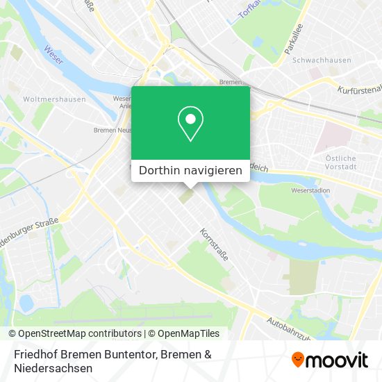 Friedhof Bremen Buntentor Karte