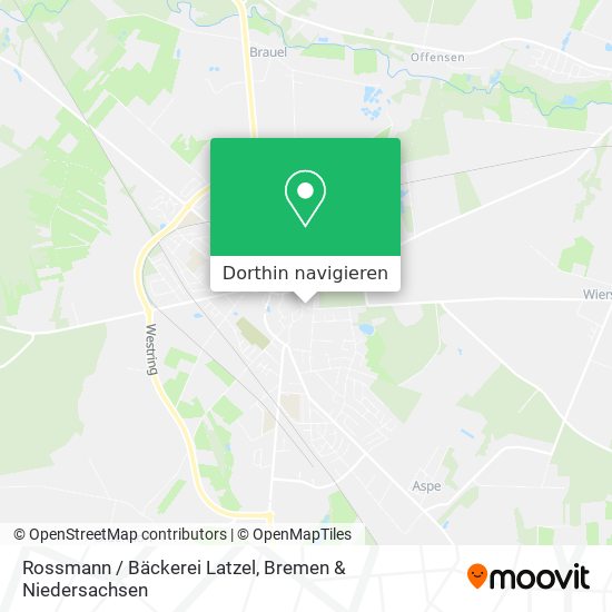 Rossmann / Bäckerei Latzel Karte