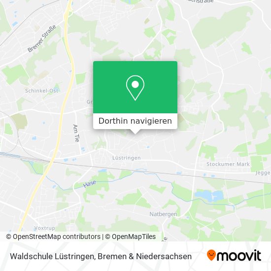 Waldschule Lüstringen Karte