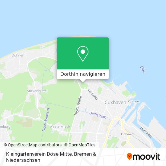 Kleingartenverein Döse Mitte Karte