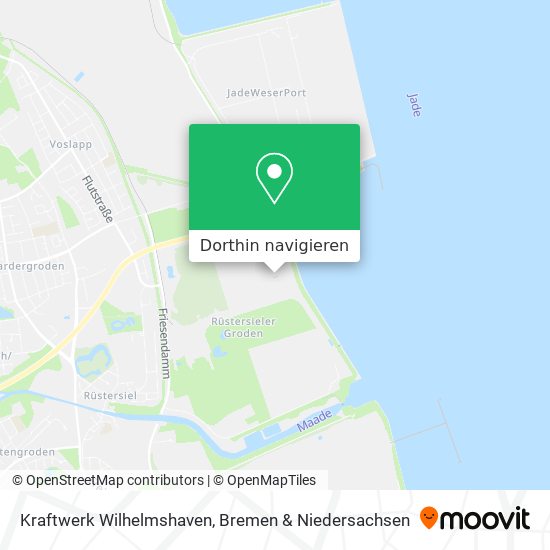 Kraftwerk Wilhelmshaven Karte