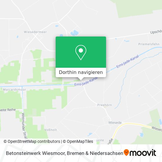 Betonsteinwerk Wiesmoor Karte