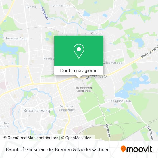 Bahnhof Gliesmarode Karte