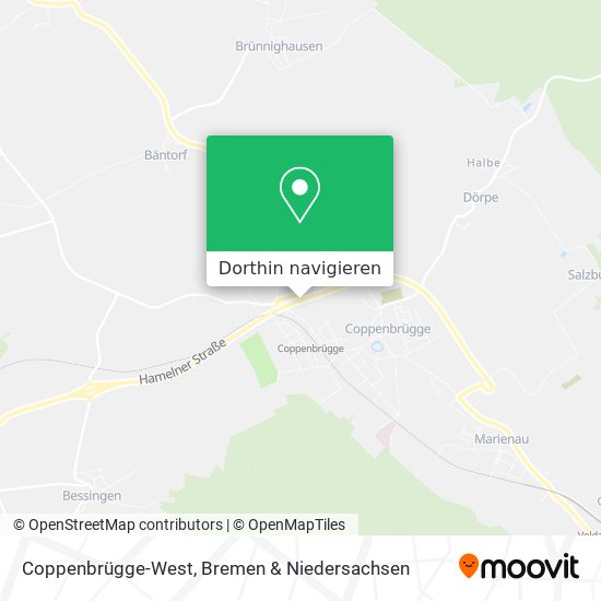 Coppenbrügge-West Karte
