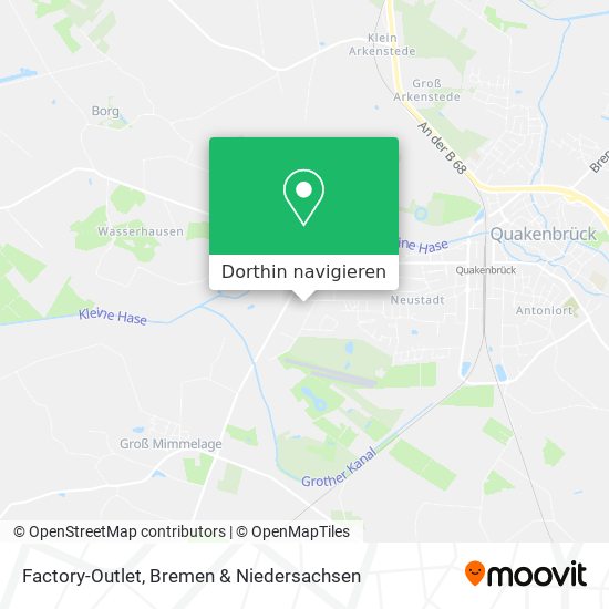 Factory-Outlet Karte