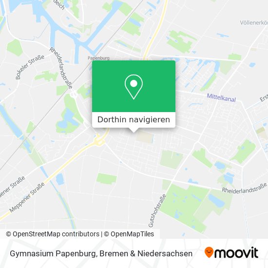 Gymnasium Papenburg Karte