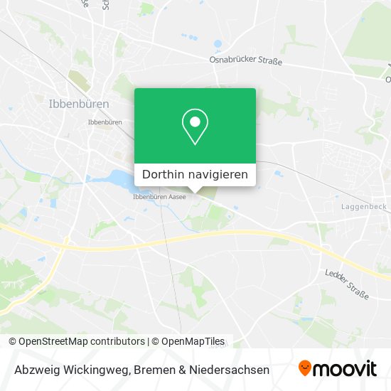 Abzweig Wickingweg Karte