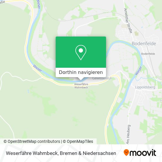 Weserfähre Wahmbeck Karte