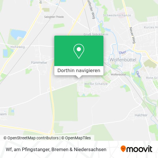 Wf, am Pfingstanger Karte