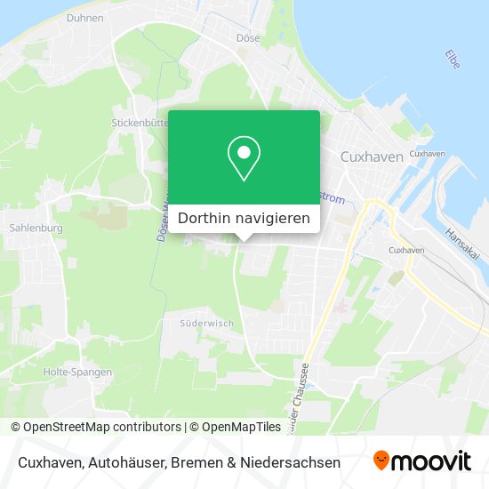 Cuxhaven, Autohäuser Karte