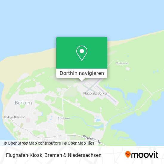 Flughafen-Kiosk Karte