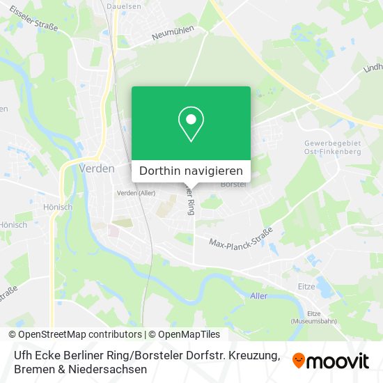 Ufh Ecke Berliner Ring / Borsteler Dorfstr. Kreuzung Karte