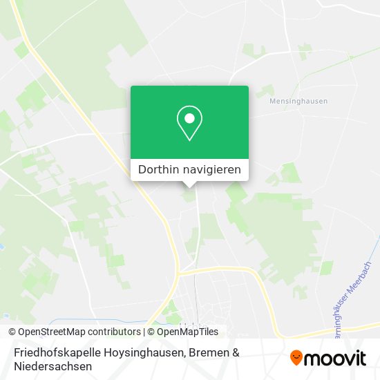 Friedhofskapelle Hoysinghausen Karte