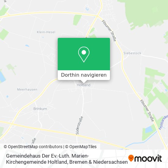Gemeindehaus Der Ev.-Luth. Marien-Kirchengemeinde Holtland Karte