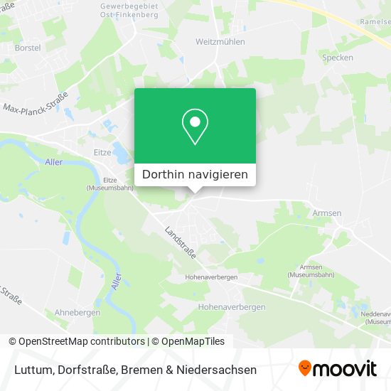 Luttum, Dorfstraße Karte