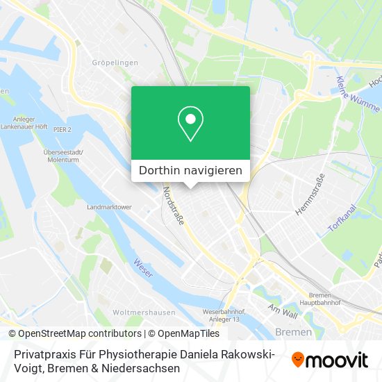 Privatpraxis Für Physiotherapie Daniela Rakowski-Voigt Karte