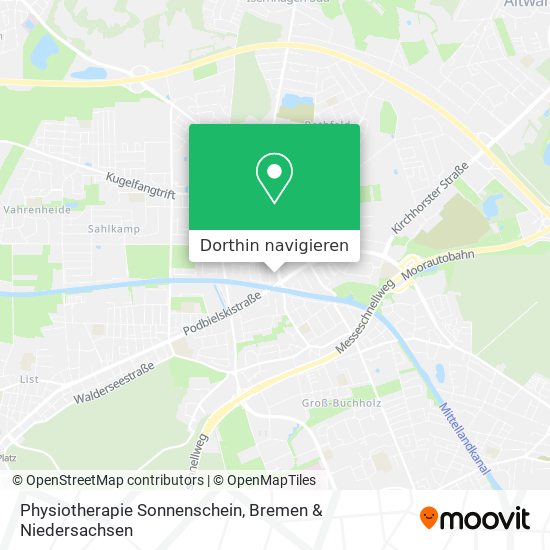 Physiotherapie Sonnenschein Karte