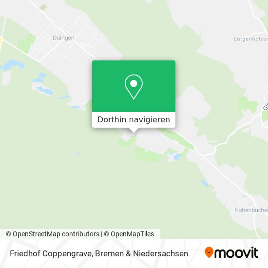 Friedhof Coppengrave Karte