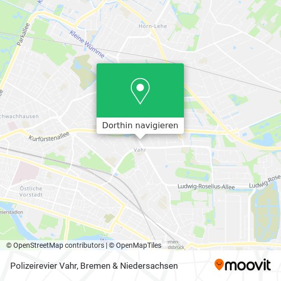 Polizeirevier Vahr Karte
