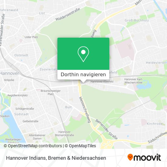 Hannover Indians Karte