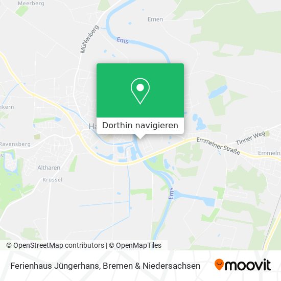 Ferienhaus Jüngerhans Karte