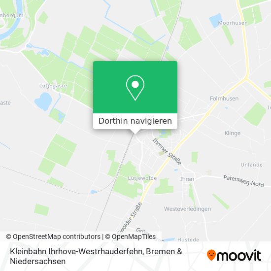 Kleinbahn Ihrhove-Westrhauderfehn Karte