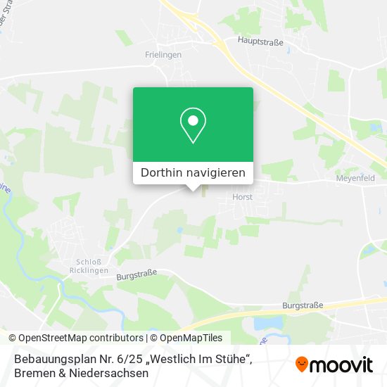 Bebauungsplan Nr. 6 / 25 „Westlich Im Stühe“ Karte