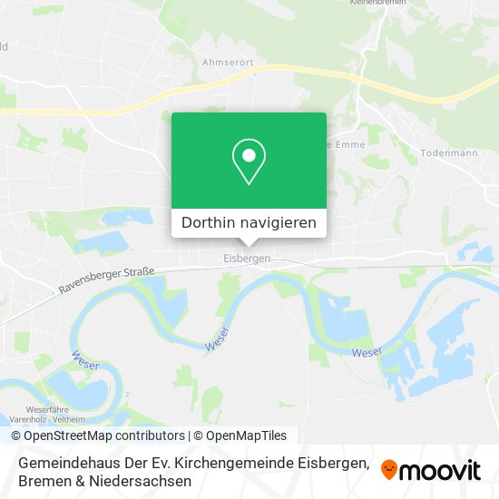 Gemeindehaus Der Ev. Kirchengemeinde Eisbergen Karte