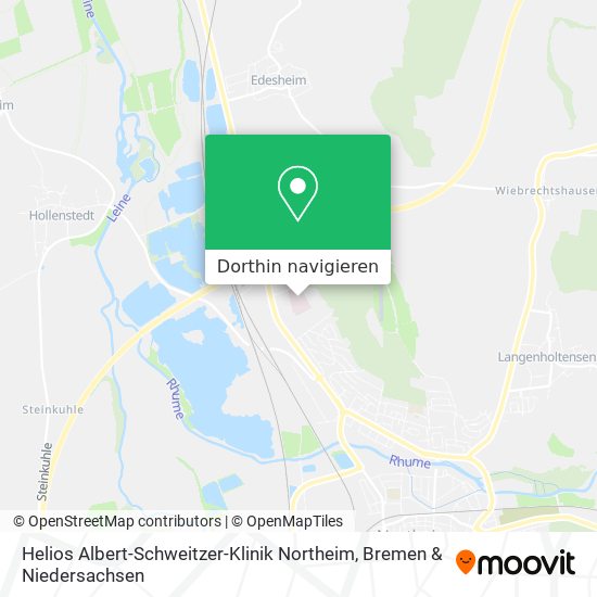 Helios Albert-Schweitzer-Klinik Northeim Karte