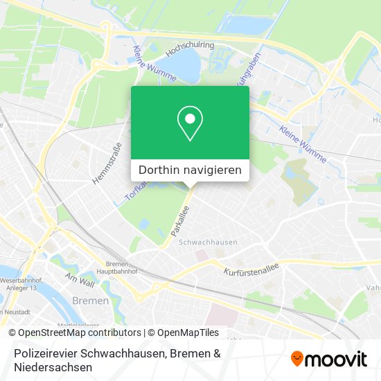 Polizeirevier Schwachhausen Karte