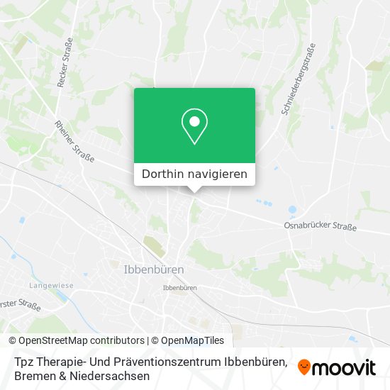 Tpz Therapie- Und Präventionszentrum Ibbenbüren Karte