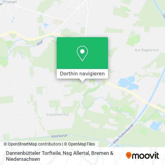 Dannenbütteler Torfteile, Nsg Allertal Karte
