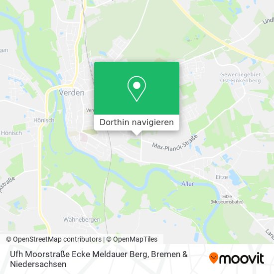 Ufh Moorstraße Ecke Meldauer Berg Karte