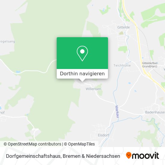 Dorfgemeinschaftshaus Karte