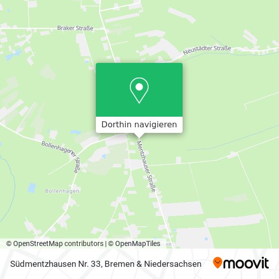Südmentzhausen Nr. 33 Karte