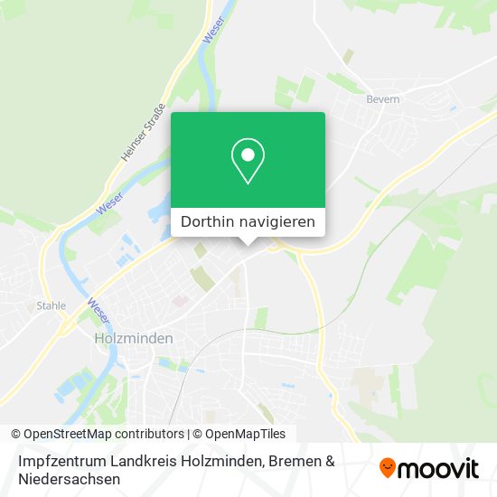 Impfzentrum Landkreis Holzminden Karte