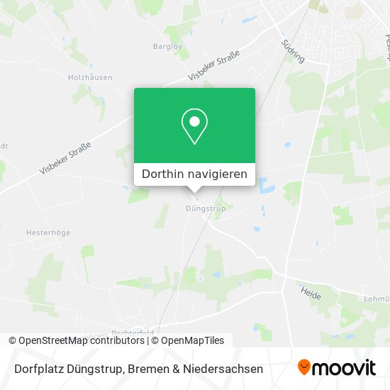 Dorfplatz Düngstrup Karte