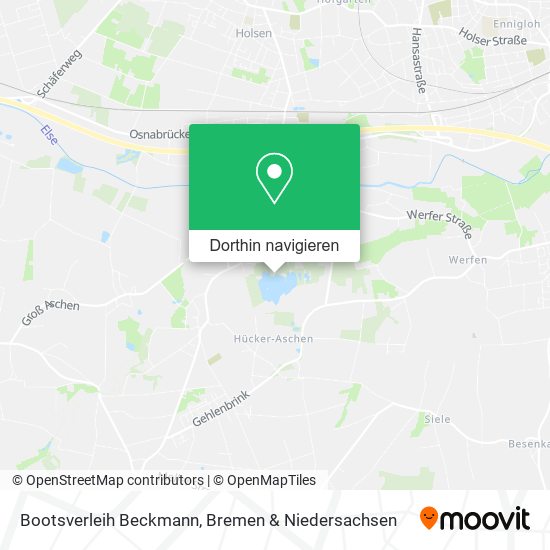 Bootsverleih Beckmann Karte