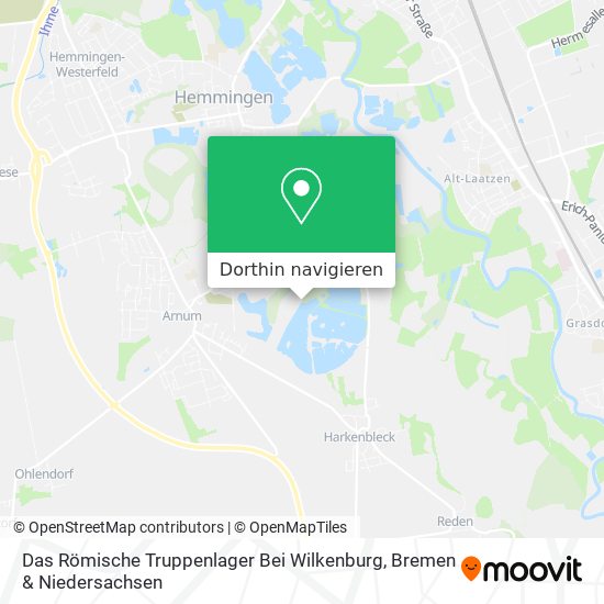 Das Römische Truppenlager Bei Wilkenburg Karte