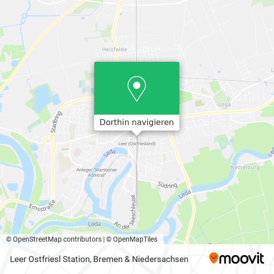 Leer Ostfriesl Station Karte