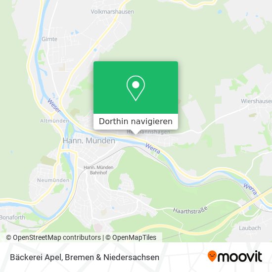 Bäckerei Apel Karte